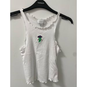 Jalapeño Lettuce Trim Tank In White